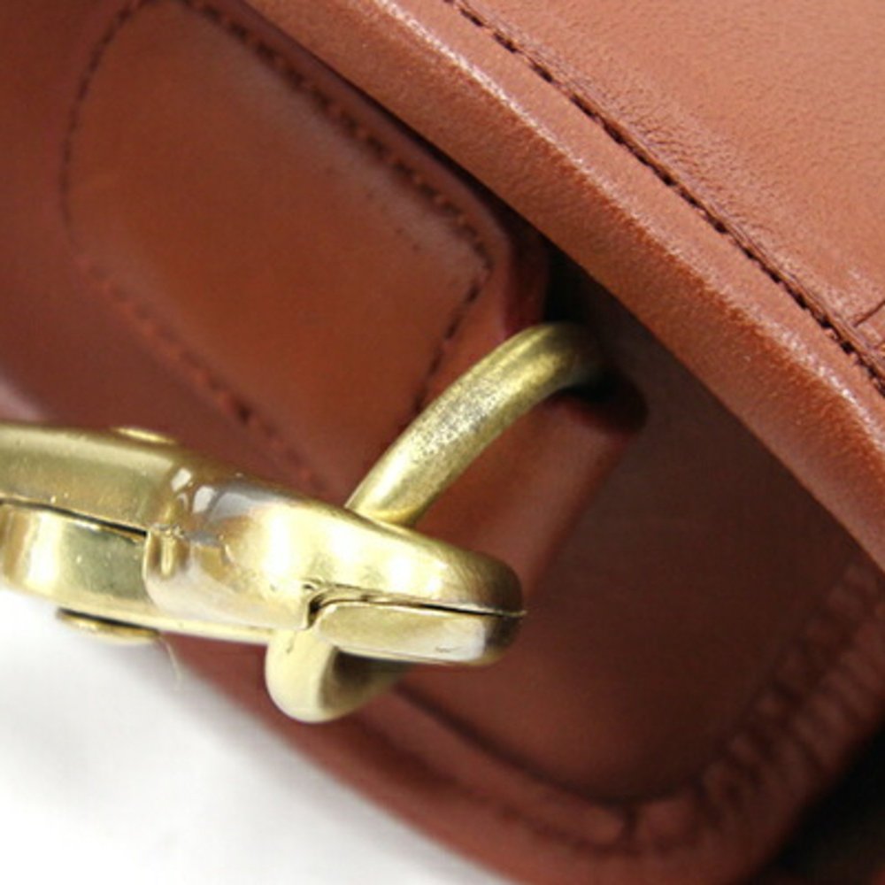 COACH Handbag 202-30 Brown Leather Old Ladies Turnlock Made in Korea KOREA - Picture 6 of 10